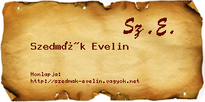 Szedmák Evelin névjegykártya